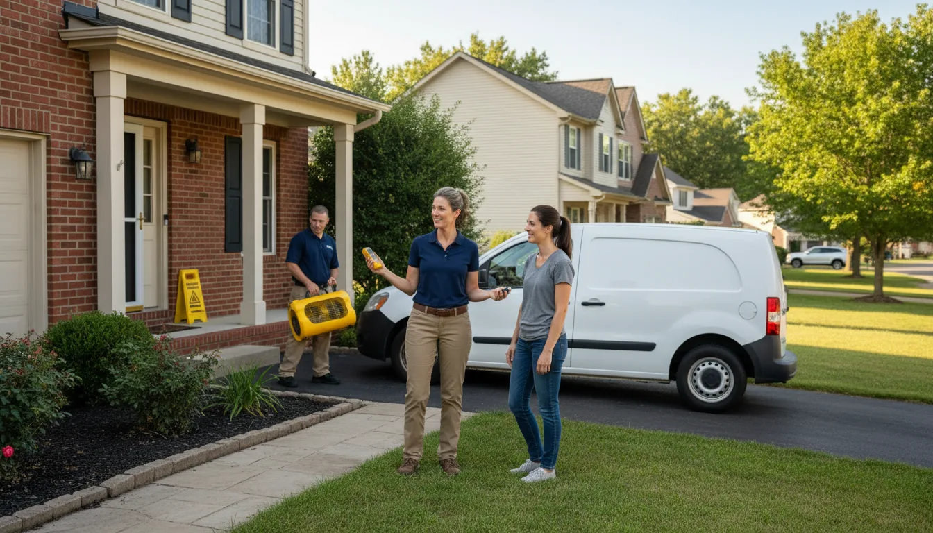 Residential water damage restoration in Higley, AZ